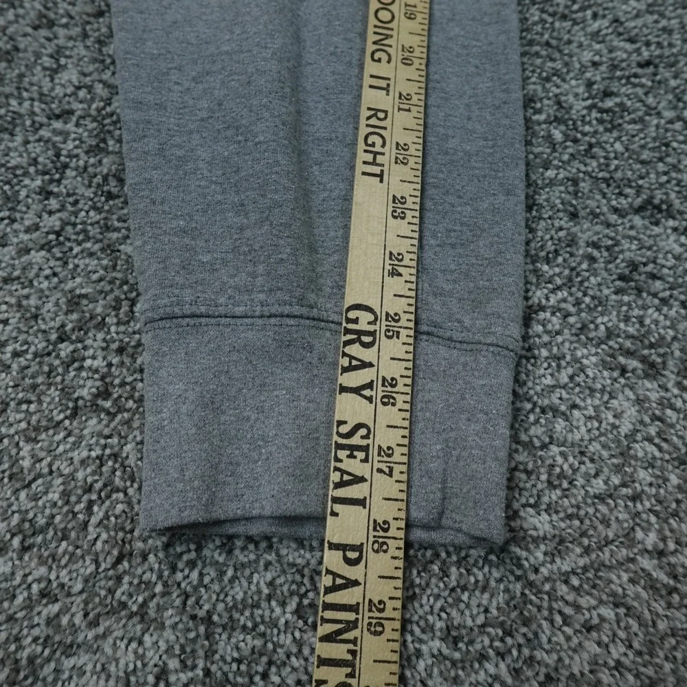 North Face Pants Mens M Gray Fleece Drawstring Jogger Sweatpants Hike Outdoor